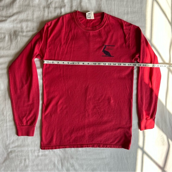 Comfort Colors Marshland Apparel Red "Anchor Design" Long Sleeve T Shirt Size S - Picture 12 of 12